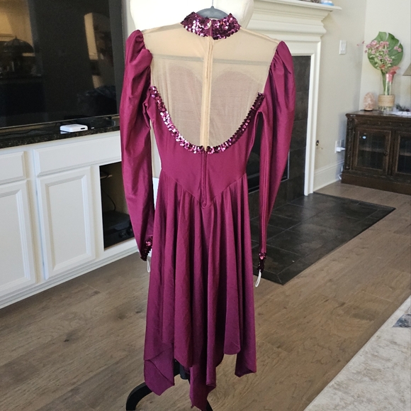 New Creation International Texas skating cristals  ice dance dress M - Picture 6 of 16